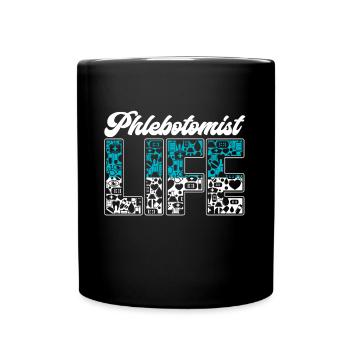 I Love Phlebotomist Life - Full Colour Mug - black - Front