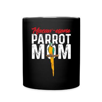 Yellow-breasted Macaw Parrot Blue And Yellow Macaw - Full Colour Mug - black - Front