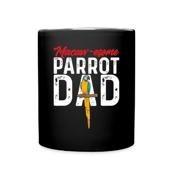 Yellow-breasted Macaw Parrot Blue And Yellow Macaw - Full Colour Mug - black - Front
