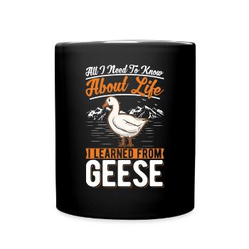 Oies Oies Oie reproductrice d’oies - Mug uni - noir - Devant