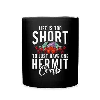 Cadeaux de crabe ermite - Mug uni - noir - Devant