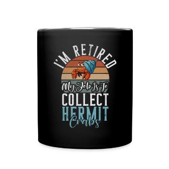 Cadeaux de crabe ermite - Mug uni - noir - Devant