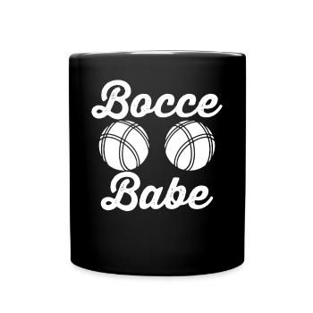 Bocce Ball Player - Full Colour Mug - black - Front