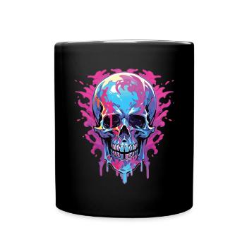 Skulls - Tasse einfarbig - Schwarz - Vorne