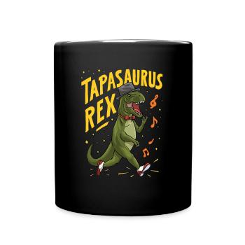 Tapasaurus Rex Dinosaurier T-rex Tyrannosaurus rex - Tasse einfarbig - Schwarz - Vorne
