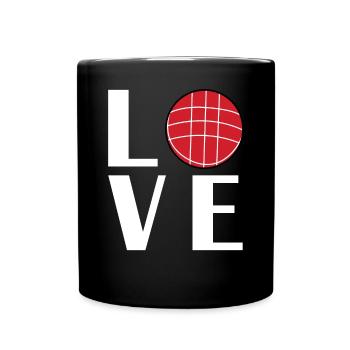 Bocce Ball Spieler - Tasse einfarbig - Schwarz - Vorne