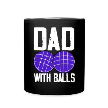 Drôle de joueur de pétanque - Mug uni - noir - Devant