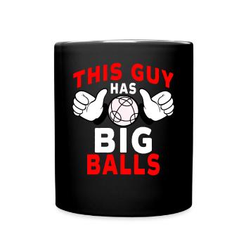Joueur de pétanque drôle - Mug uni - noir - Devant