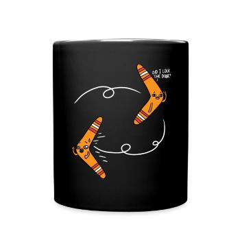 Habe ich die Tür abgeschlossen - Tasse einfarbig - Schwarz - Vorne