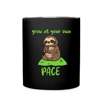 Grandissez à votre rythme - Mug uni - noir - Devant