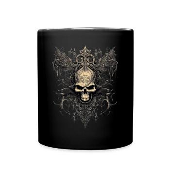 Gothik Okkult Satan Gotik Schwarze Szene Wicca - Tasse einfarbig - Schwarz - Vorne