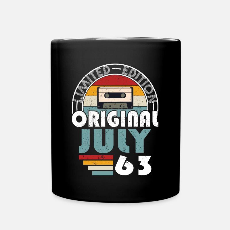 60e anniversaire Année Juillet 1963 Original 1963 - Mug uni - noir