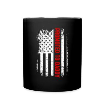 Promoted To Daddy - Father's Day Ideas - Daddy US - Full Colour Mug - black - Front