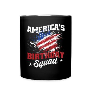 Équipe d’anniversaire des Amériques - Mug uni - noir - Devant