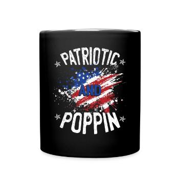 Drôle de citation du drapeau américain - Mug uni - noir - Devant