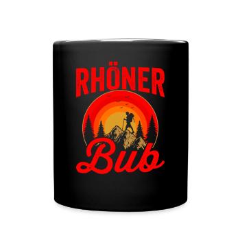 Rhöner Bub - Tasse einfarbig - Schwarz - Vorne