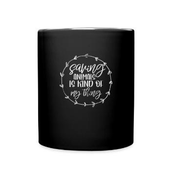 Animal Rescue Animal Welfare Animal Friend Gift - Full Colour Mug - black - Front
