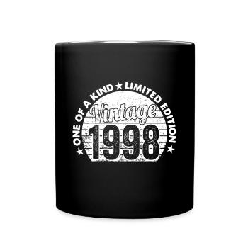 24 Years Old Vintage 1998 Limited Edition 24th Bir - Full Colour Mug - black - Front
