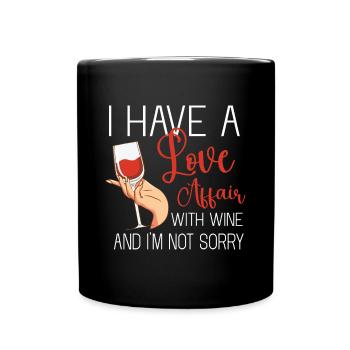 Winzer Wein Spruch für Weinliebhaber - Tasse einfarbig - Schwarz - Vorne