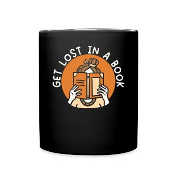 Buchliebhaber Bücherwurm Lesen Bibliothekarische Ausbildung - Tasse einfarbig - Schwarz - Vorne
