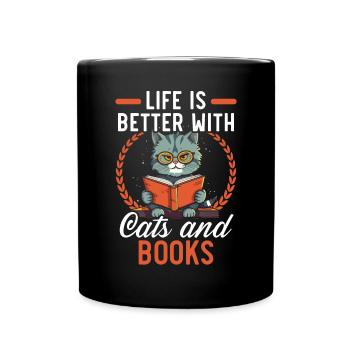 Book Lover Bookworm Reading Bibliothaire Education - Mug uni - noir - Devant