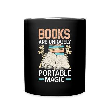 Book Lover Bookworm Reading Librarian Education - Full Colour Mug - black - Front