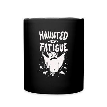 Happy Halloween Trick Or Treat Sleepy Ghost Horror - Tasse einfarbig - Schwarz - Vorne