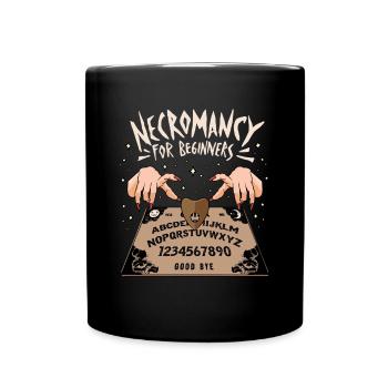 Nekromantie Nekromant Zauberei Hexerei Okkultismus - Tasse einfarbig - Schwarz - Vorne