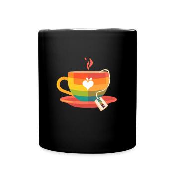 LGBTQIA+ LGBTQ LGBT Gay Pride LGBTea - Tasse einfarbig - Schwarz - Vorne