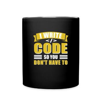 Informatik Admin Programmierer IT-Programmierer - Tasse einfarbig - Schwarz - Vorne