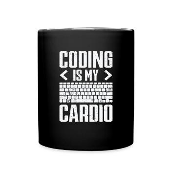 Informatik Admin Programmierer IT-Programmierer - Tasse einfarbig - Schwarz - Vorne