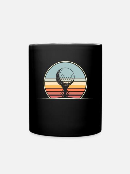 Golf Golfer - Tasse einfarbig - Schwarz