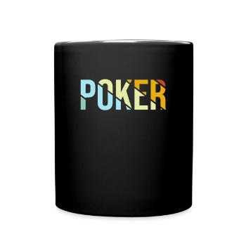 Poker Rétro - Mug uni - noir - Devant