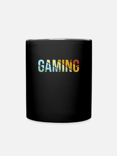 Gaming Retro - Tasse einfarbig - Schwarz