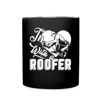 Roofer In Love With A Roofer - Full Colour Mug - black - Front