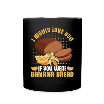 Drôle de vêtements de cuisson au pain aux bananes - Mug uni - noir - Devant