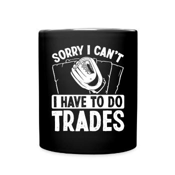 Funny Baseball Card Design - Full Colour Mug - black - Front