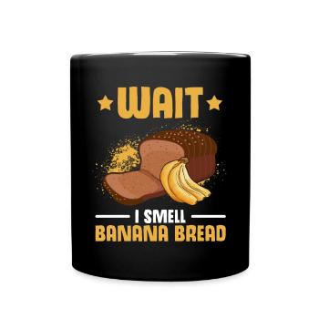 Drôle de vêtements de cuisson au pain aux bananes - Mug uni - noir - Devant