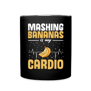 Drôle de vêtements de cuisson au pain aux bananes - Mug uni - noir - Devant