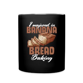 Drôle de vêtements de cuisson au pain aux bananes - Mug uni - noir - Devant