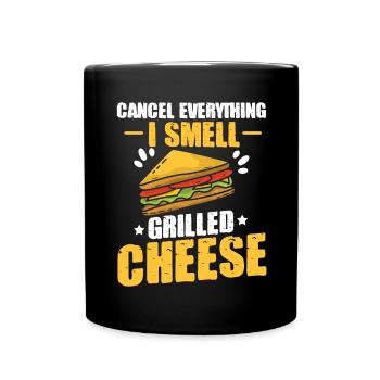 Love Grilled Cheese Men Women - Tasse einfarbig - Schwarz - Vorne