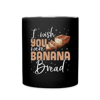 Drôle de vêtements de cuisson au pain aux bananes - Mug uni - noir - Devant