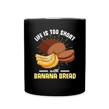 Drôle de vêtements de cuisson au pain aux bananes - Mug uni - noir - Devant