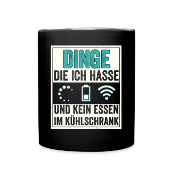 Die vier Reiter der modernen Apocalypse - Tasse einfarbig - Schwarz - Vorne
