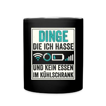 Die vier Reiter der modernen Apocalypse - Tasse einfarbig - Schwarz - Vorne