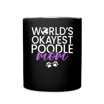 Cadeaux Caniche - Mug uni - noir - Devant