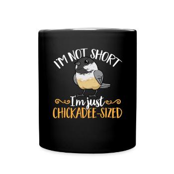Bird Chickadee Bird Watching - Full Colour Mug - black - Front