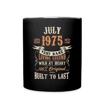 July 1975 Birthday present - Full Colour Mug - black - Front