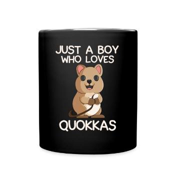 Just A Boy Who Loves Quokkas - Full Colour Mug - black - Front
