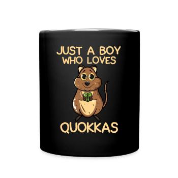 Just A Boy Who Loves Quokkas 2 - Full Colour Mug - black - Front